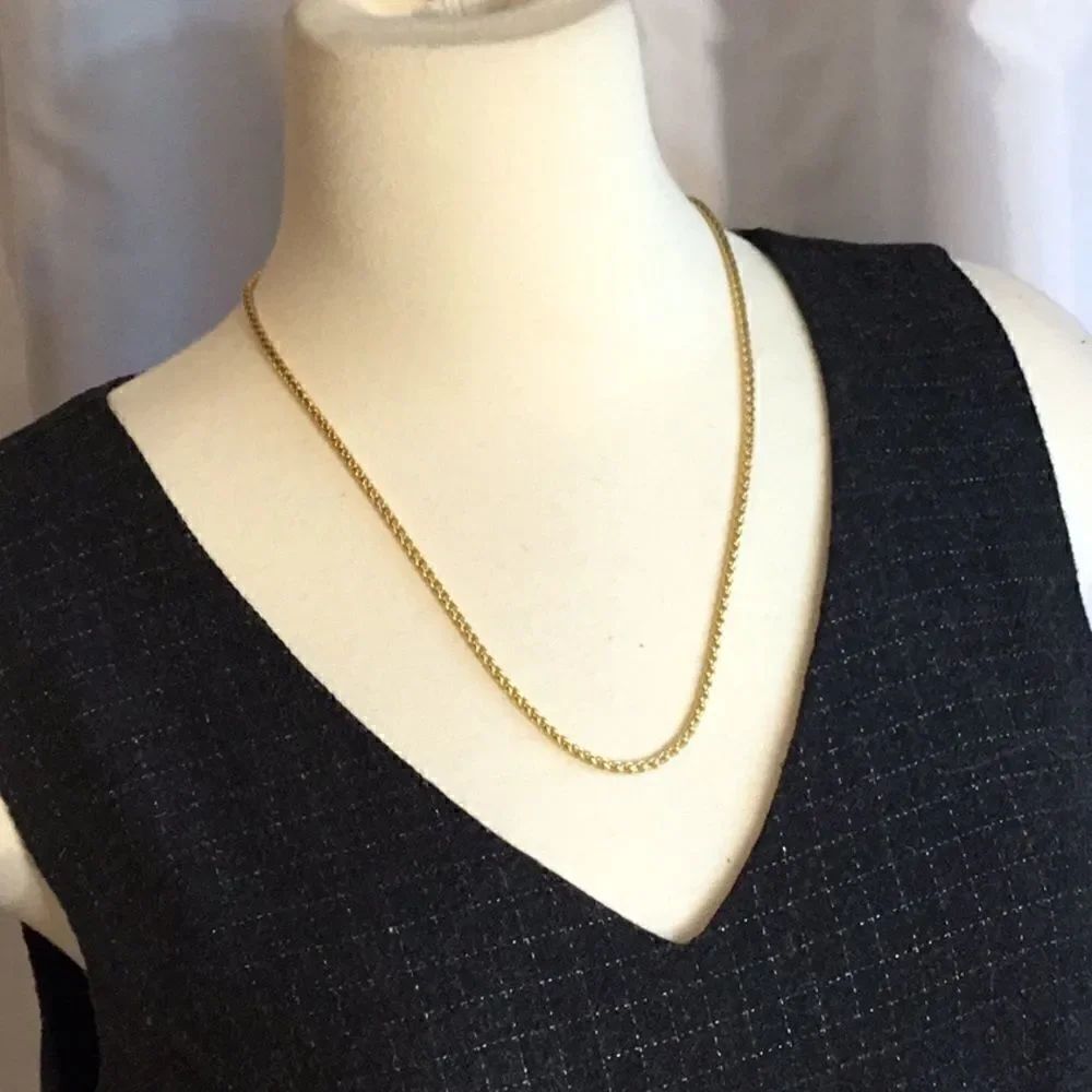 UNISEX GOLD PLATED ROPE STYLE NECKLACE 20”